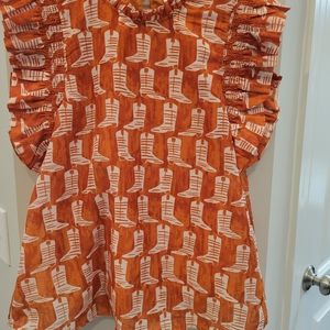 Woman's Boot Print Top